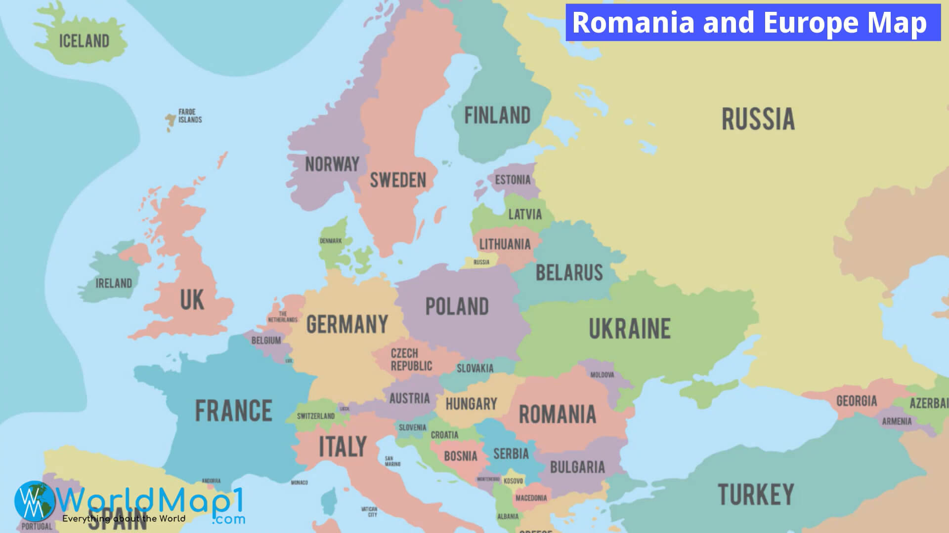 Carte Roumanie Europe